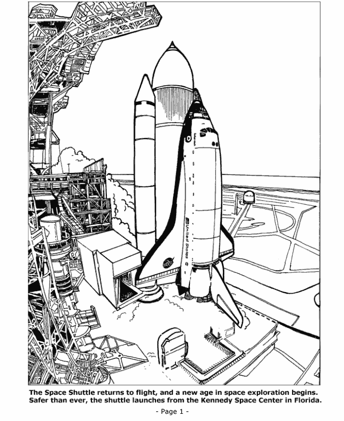 Space shuttle coloring page space coloring pages solar system coloring pages space shuttle