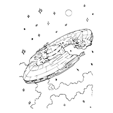 Best spaceship coloring pages for toddlers