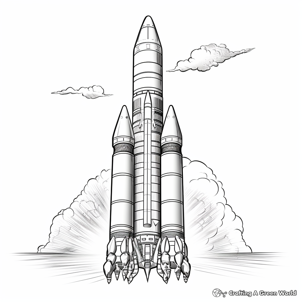 Rocket coloring pages