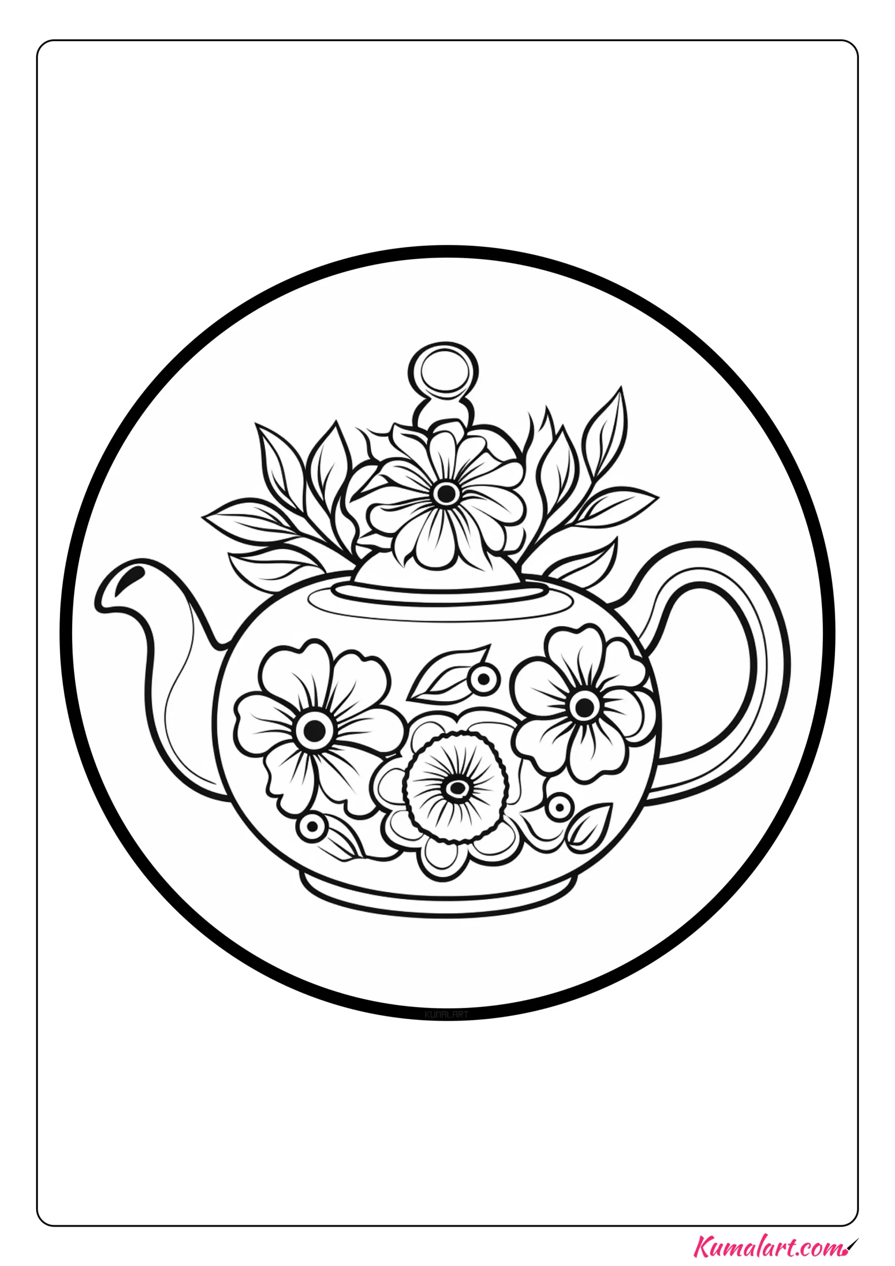 Ð free printable teapot coloring pages