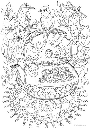 Teapot â favoreads coloring club