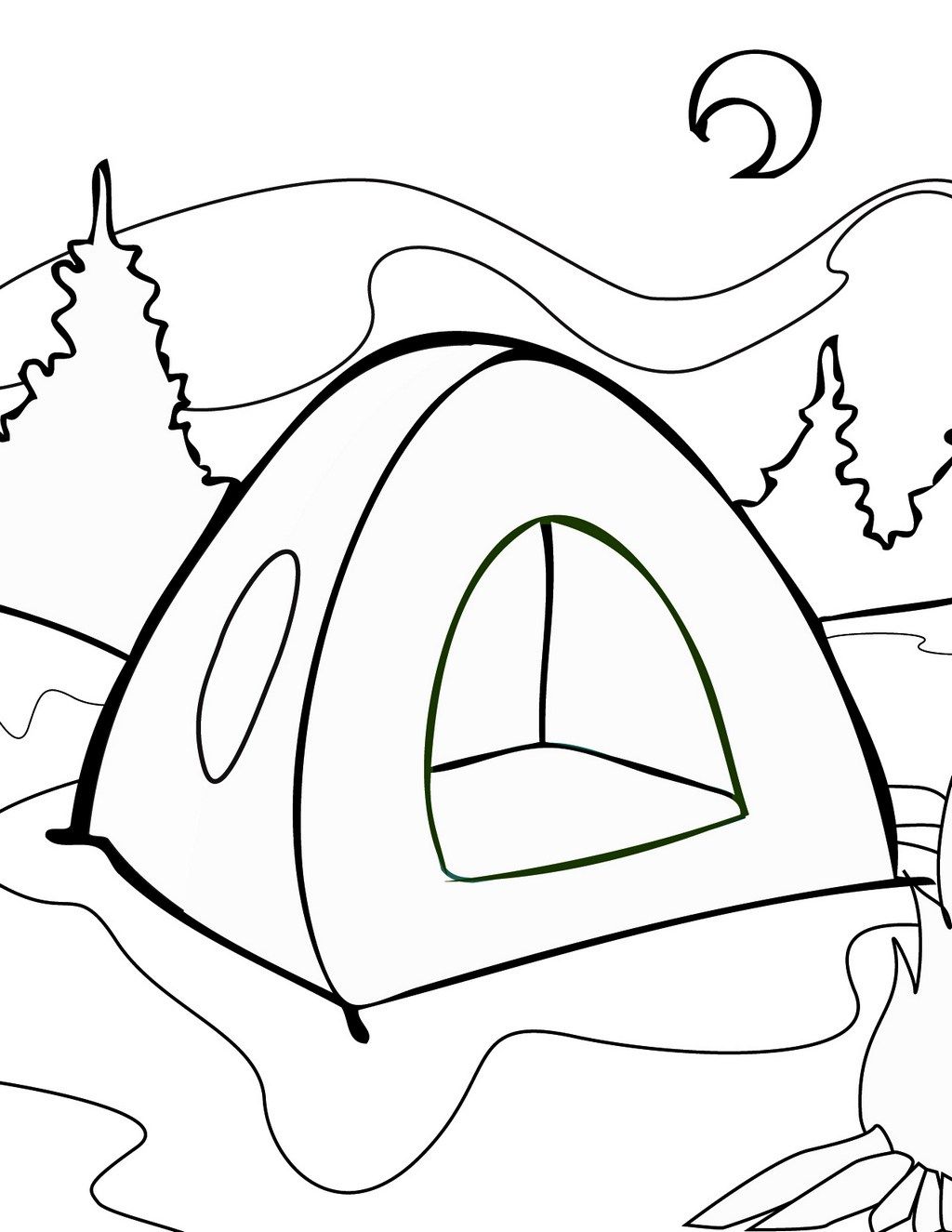 Tent colouring sheet for kids camping coloring pages coloring pages to print coloring pages for kids