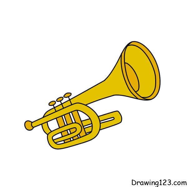 Trumpet drawing tutorial