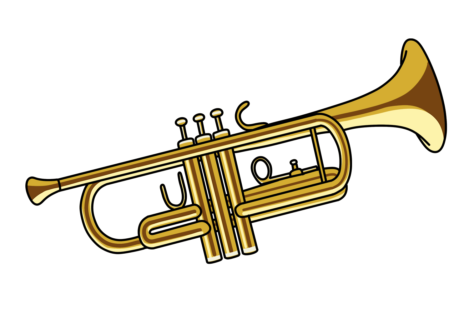 How to draw a trumpet design school