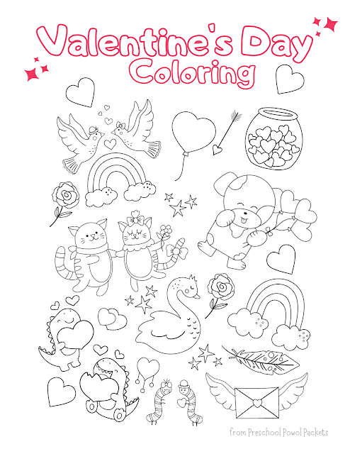 Valentines day coloring page free homeschool deals