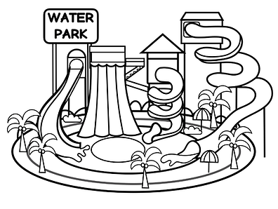 Theme park water park and playgrounds rainbow playhouse