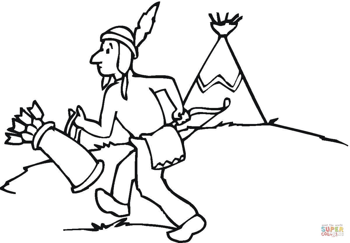 Wigwam coloring page free printable coloring pages