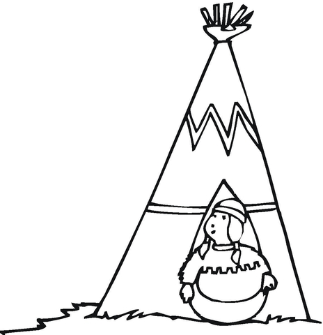 The owner of wigwam coloring page free printable coloring pages