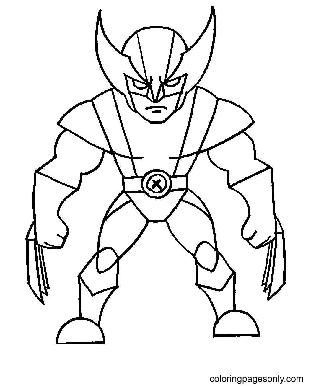 Wolverine coloring pages printable for free download