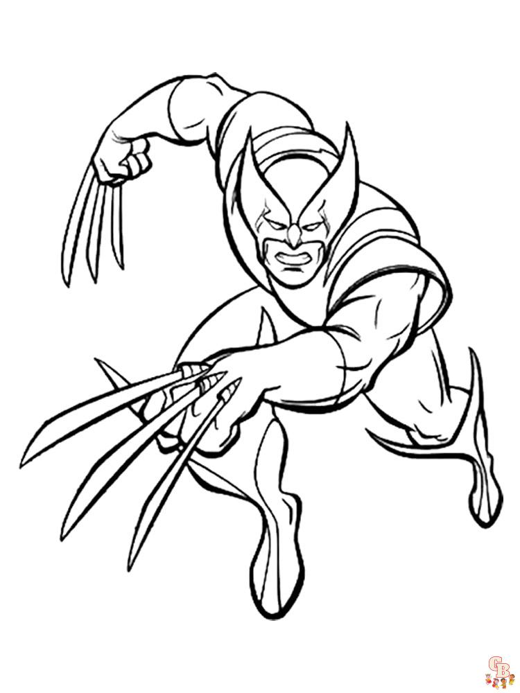 Best wolverine coloring pages printable free for kids