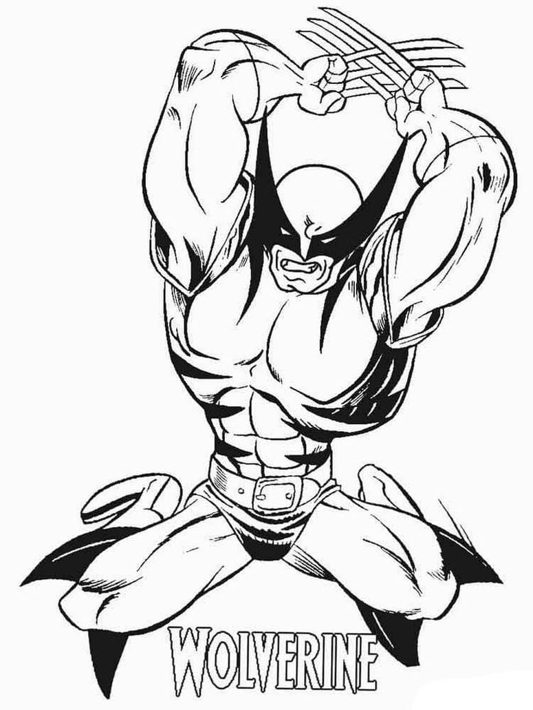 Wolverine coloring pages by coloringpageswk on