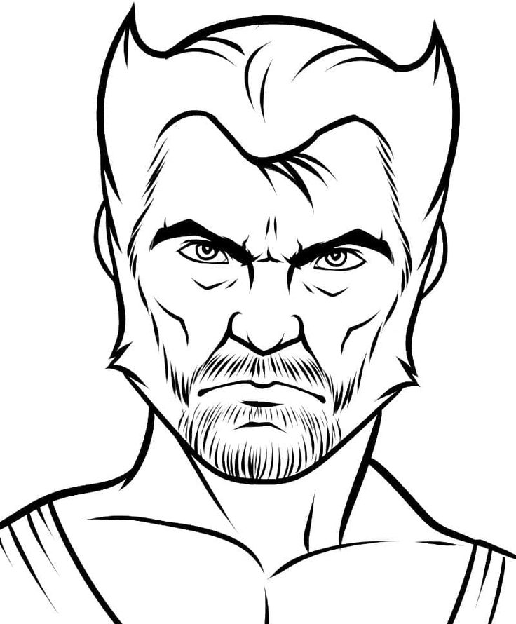 Wolverine coloring pages