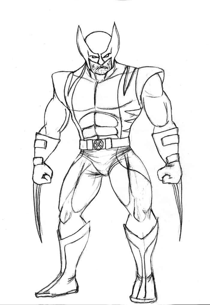 Wolverine coloring pages free superhero coloring pages superman coloring pages superhero coloring