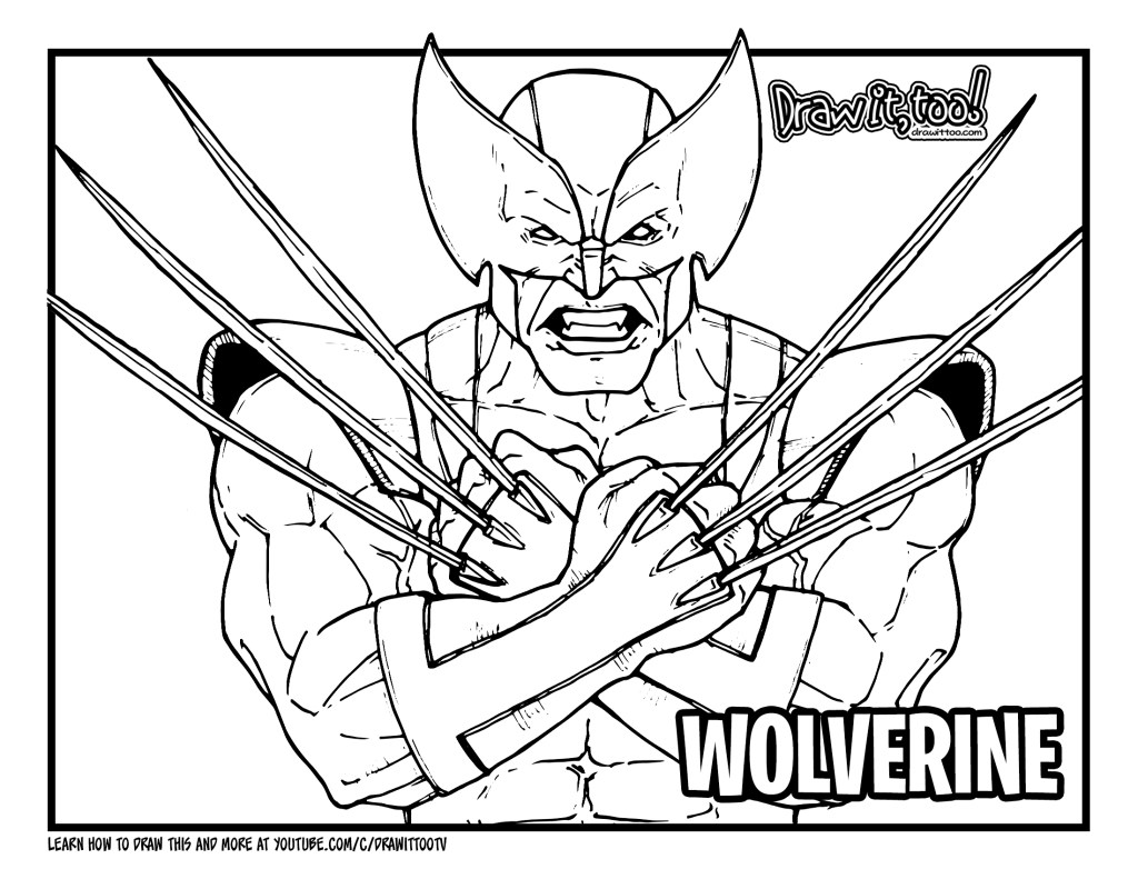 How to draw wolverine ic version drawing tutorial