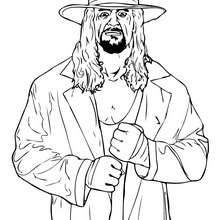 Wrestler the undertaker coloring pages