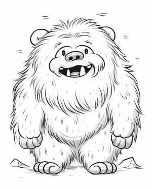 Yeti pages bring the abominable snowman to life with fun and creative printables