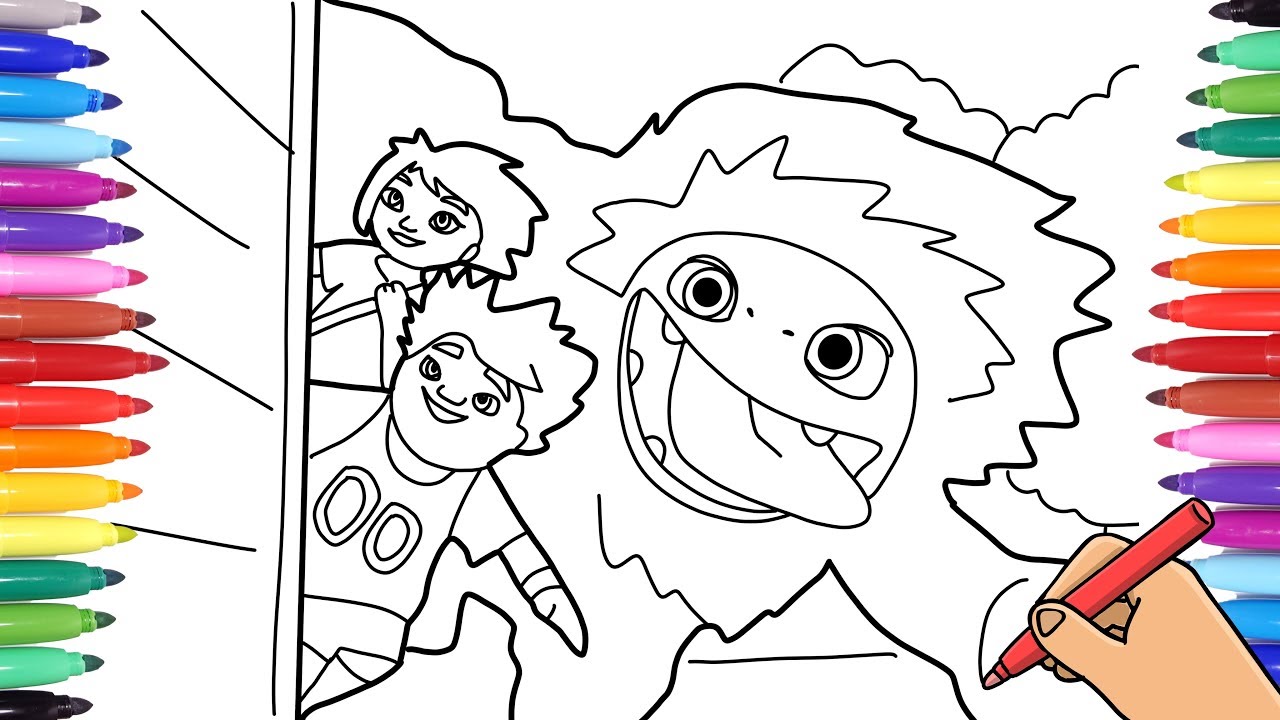 Aboinable coloring pages for kids