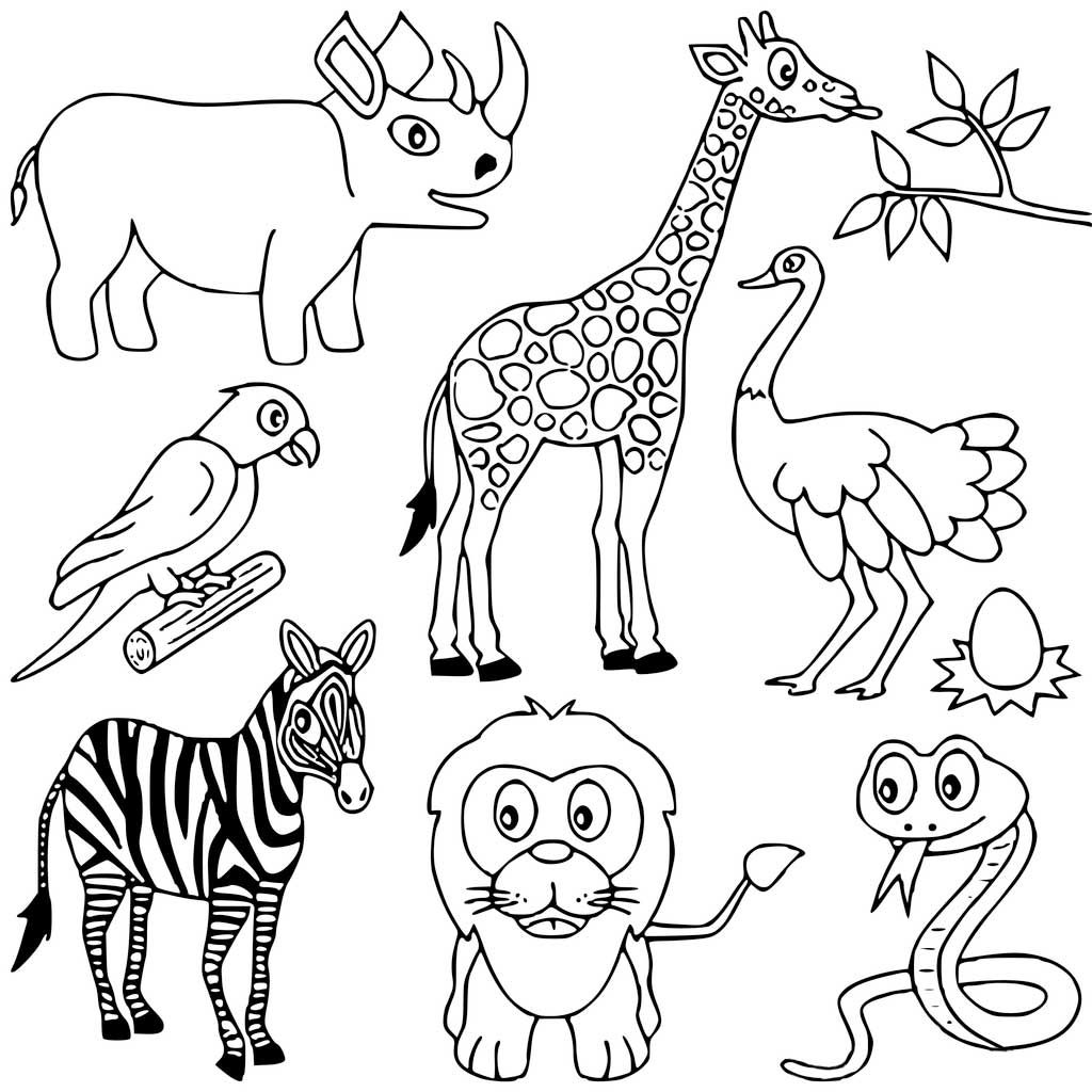 Africa coloring pages