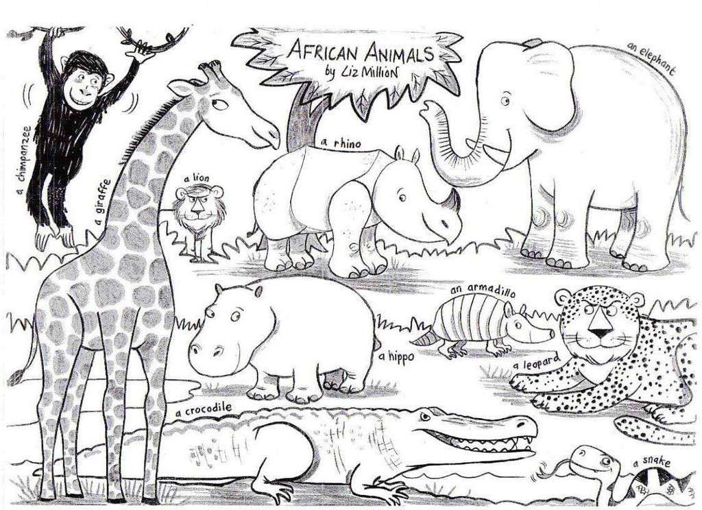 The beautiful of scenery animals of africa have captured the imagination of children for decades this pagâ animal coloring pages african animals coloring pages