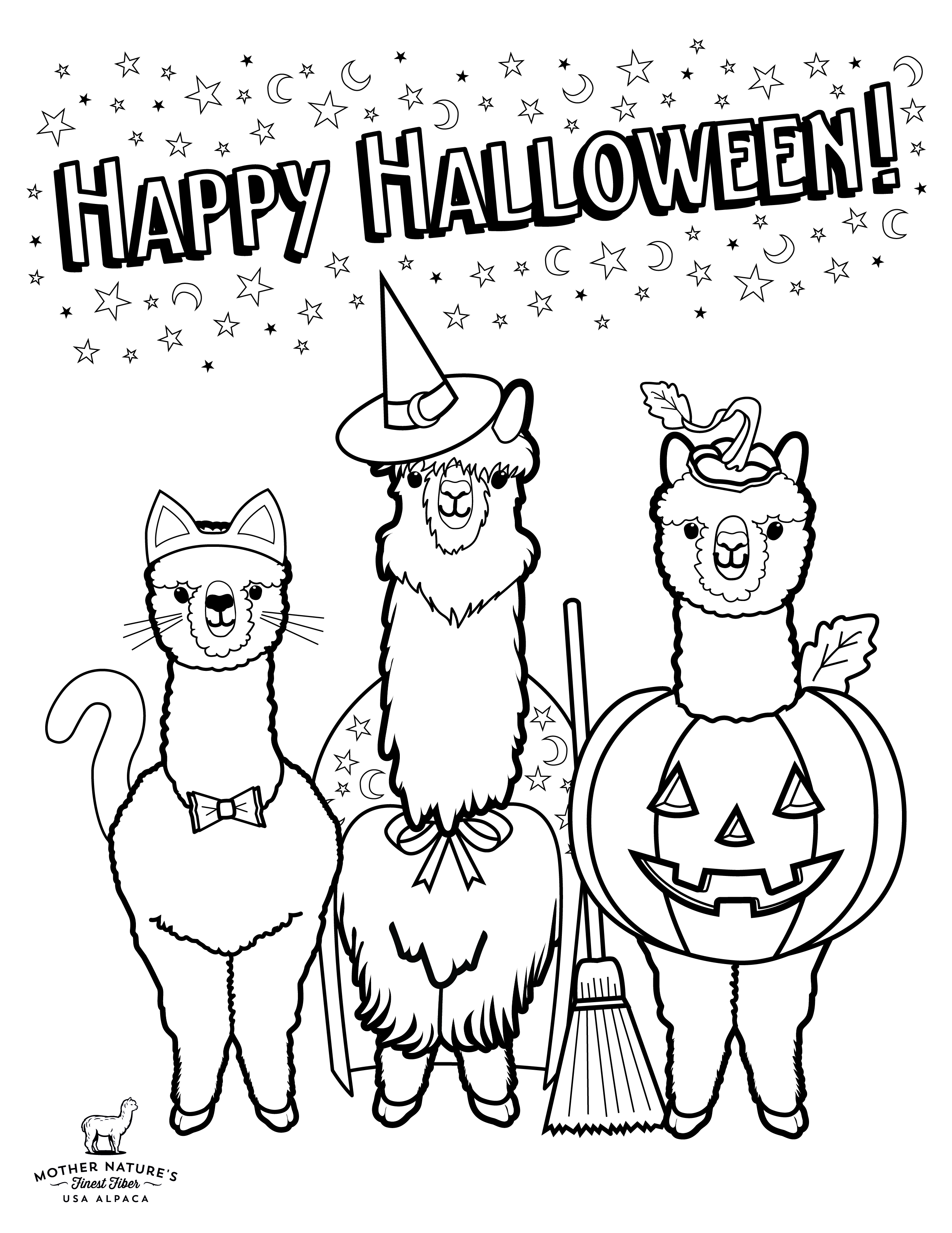 New downloadable content halloween coloring page