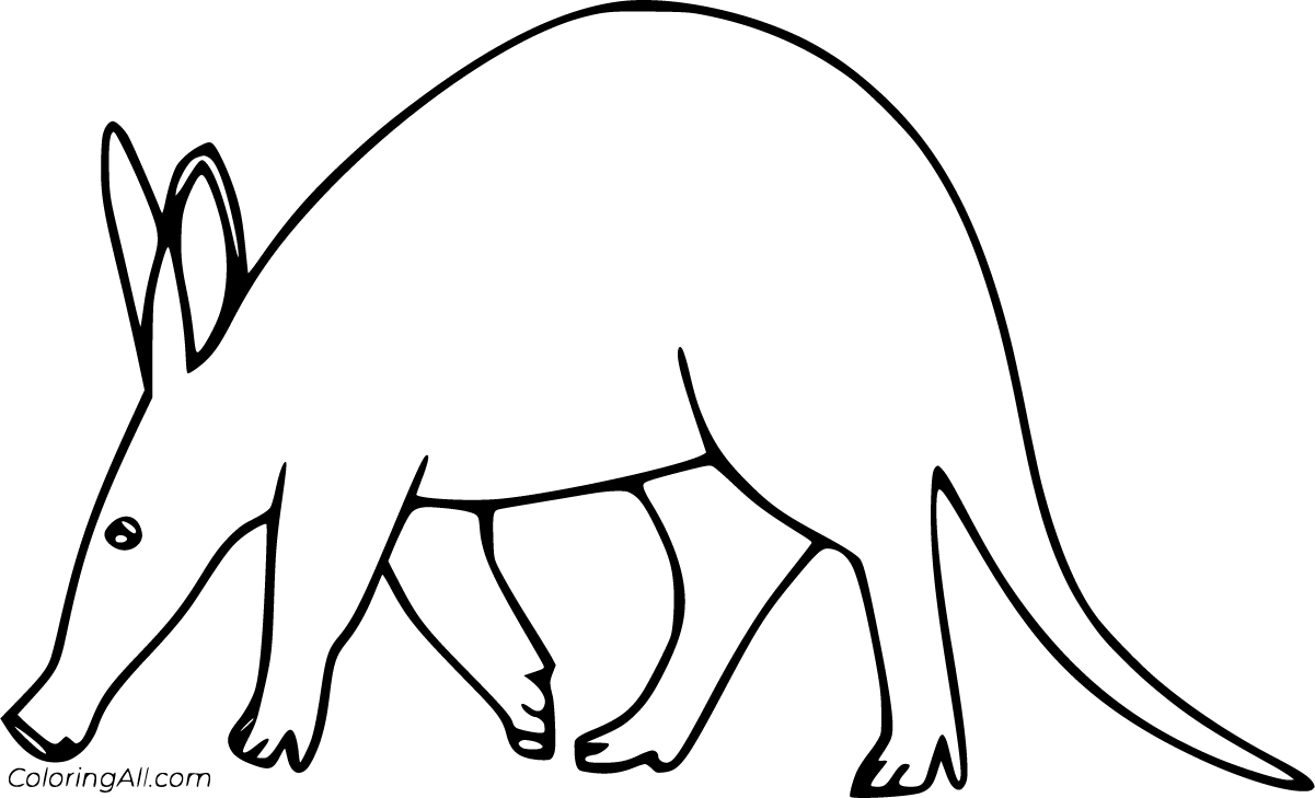 Aardvark coloring pages