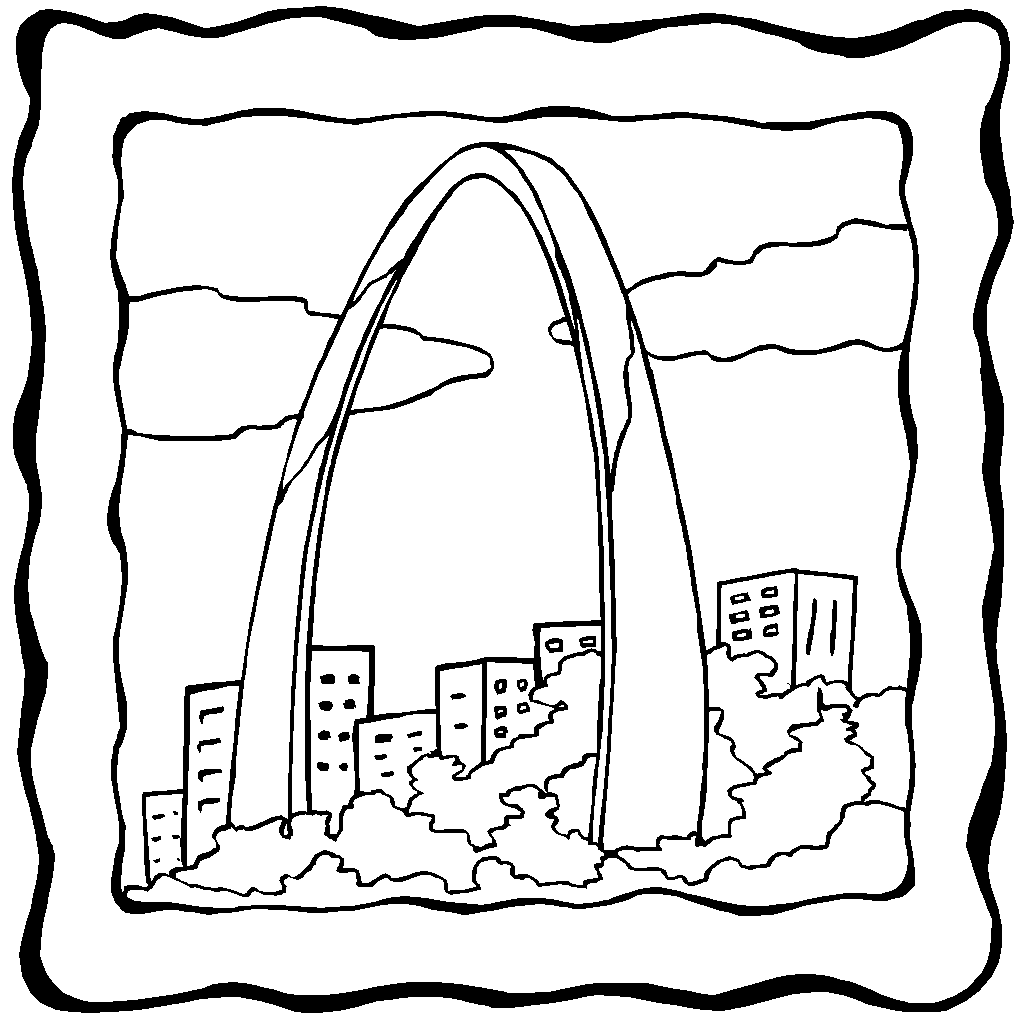 Free coloring pages of st louis