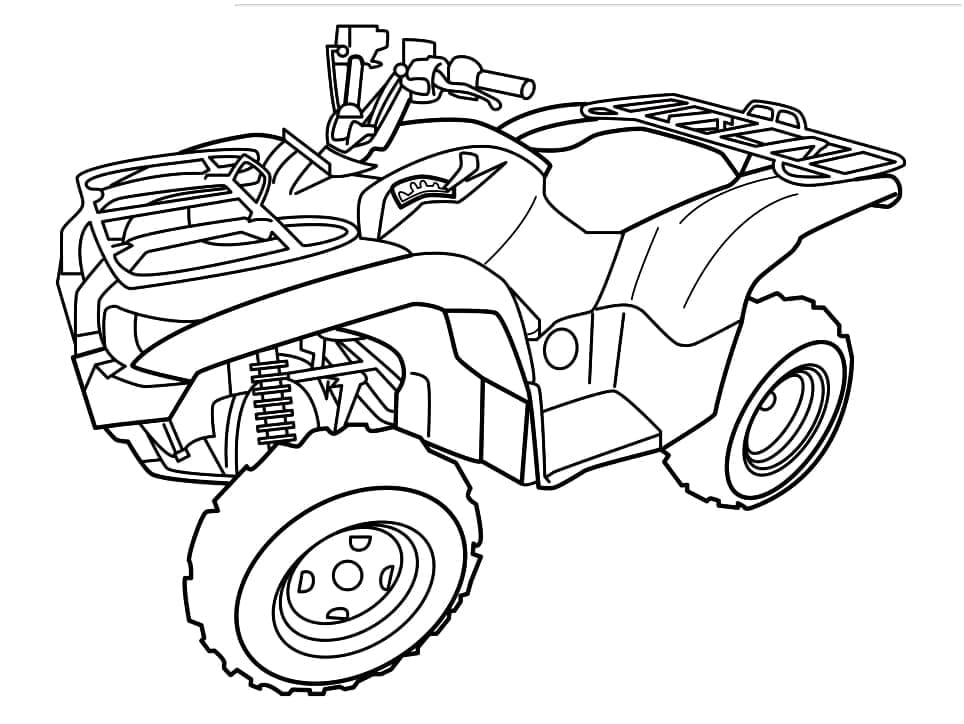 Yamaha atv coloring page