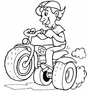 Atv coloring page