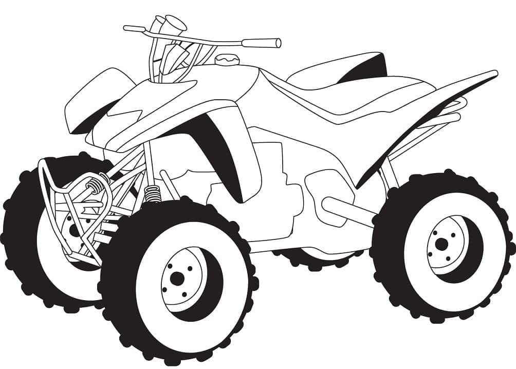 Honda atv quad coloring page