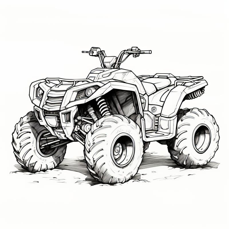 Atv line drawing stock illustrations â atv line drawing stock illustrations vectors clipart