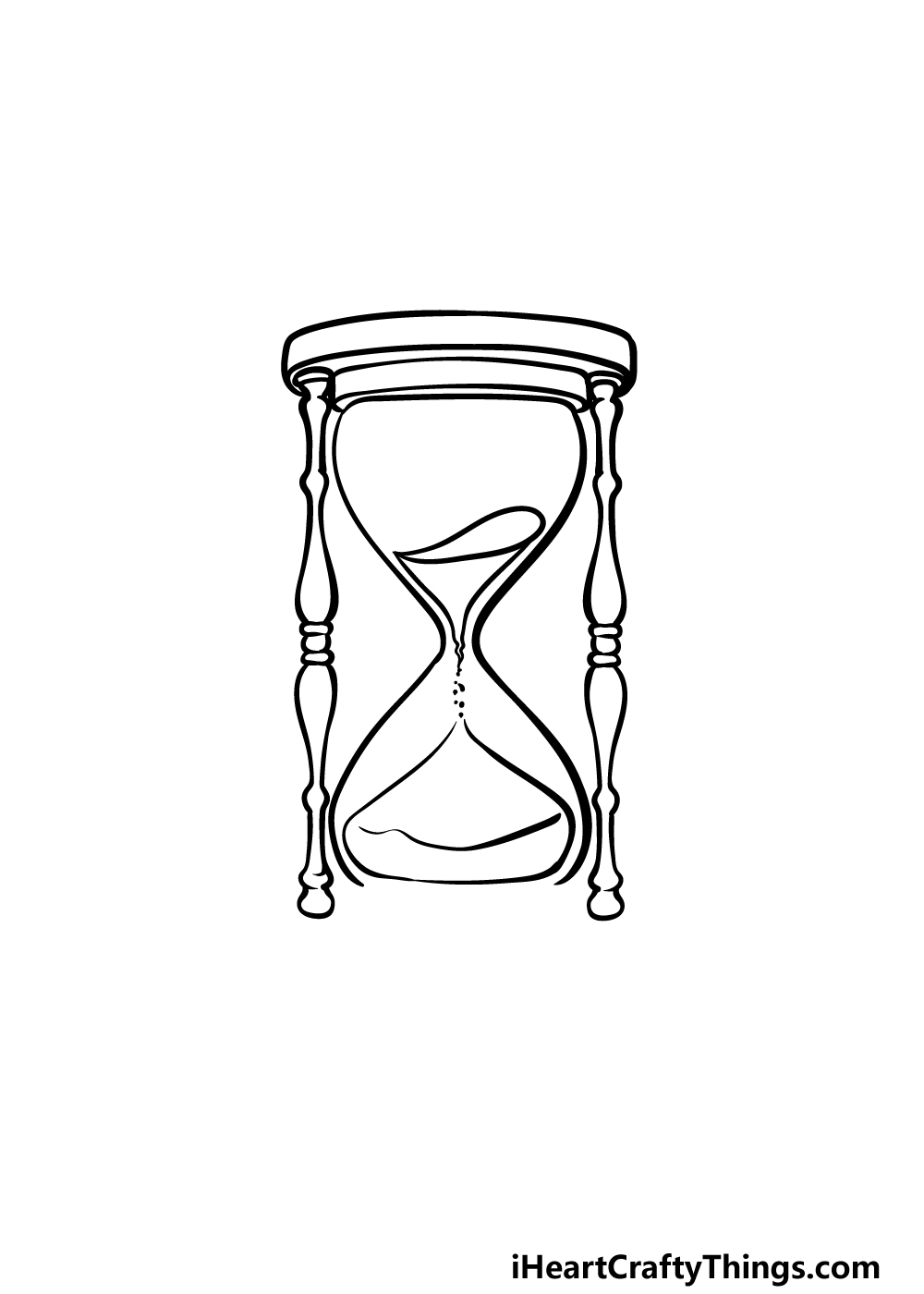 Hourglass drawing