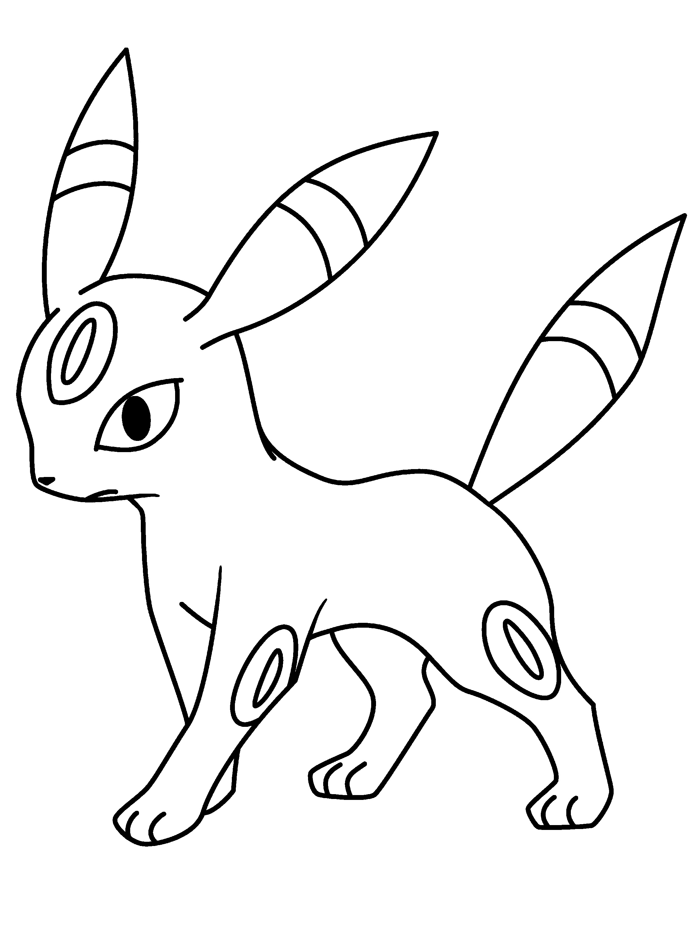 Umbreon coloring pages printable activity shelter