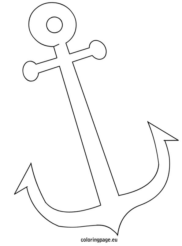 Anchor coloring page coloring page