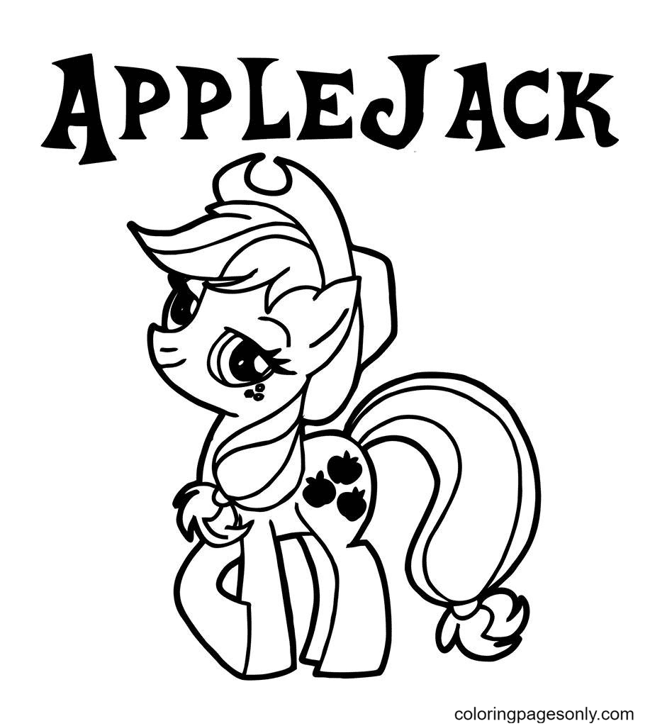 Applejack coloring pages printable for free download