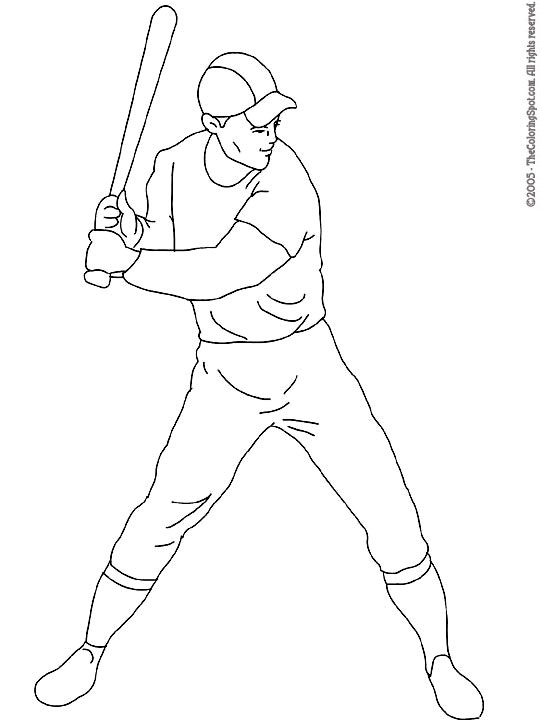 Baseball player coloring page audio stories for kids free coloring pages colouring printables