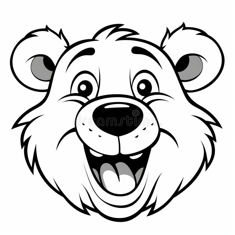 Polar bear coloring book page stock illustrations â polar bear coloring book page stock illustrations vectors clipart