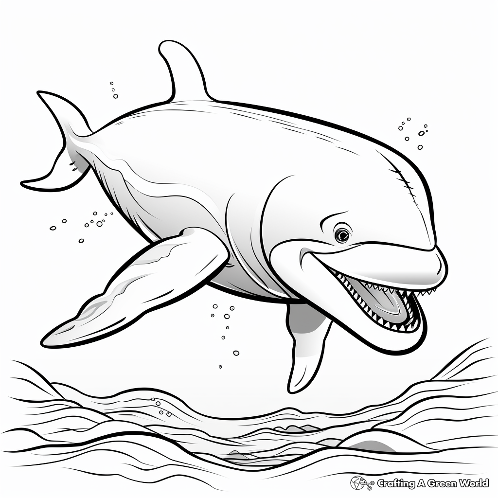 Whale coloring pages