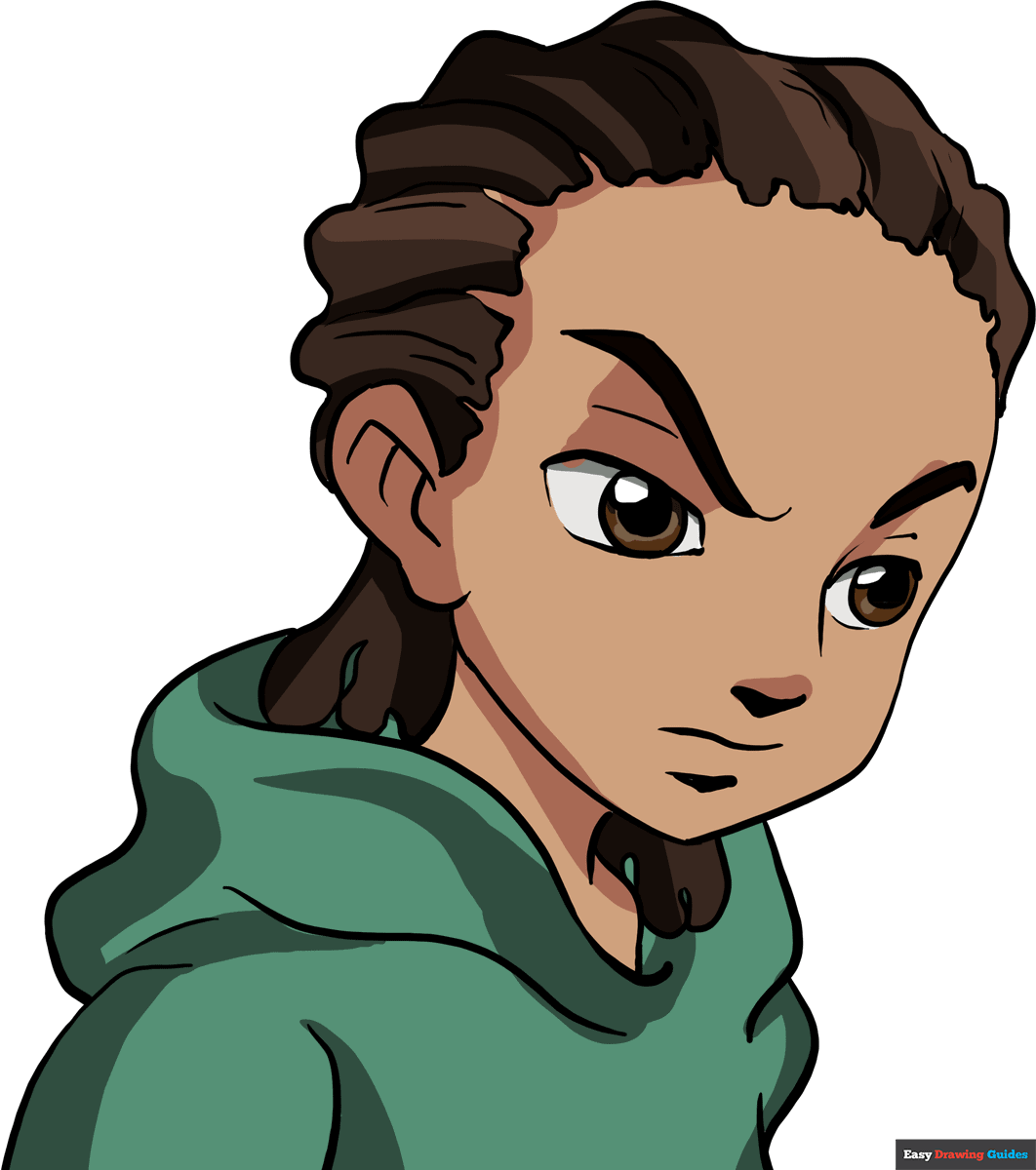 How to draw riley freeman from the boondocks