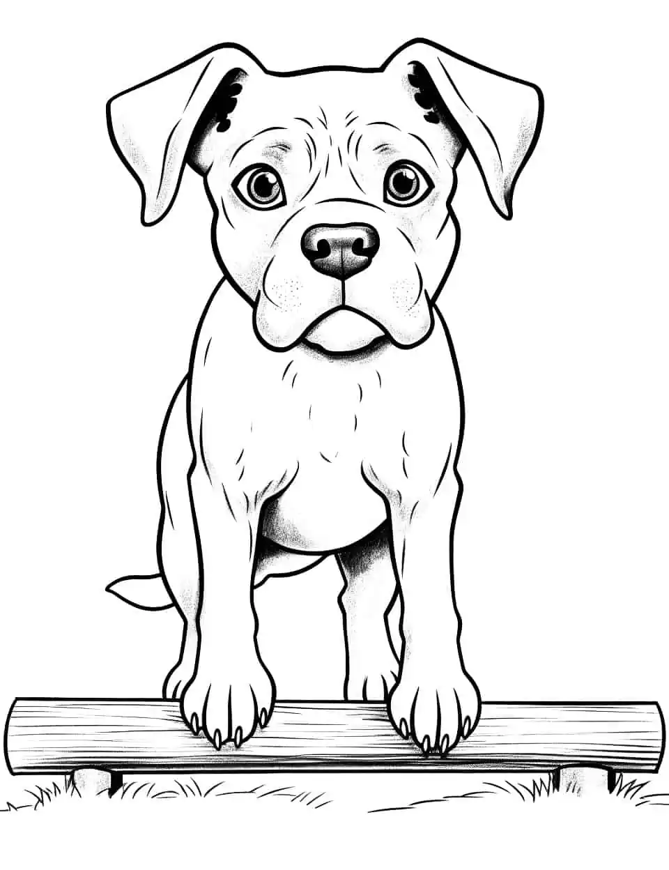 Dog coloring pages free printable sheets