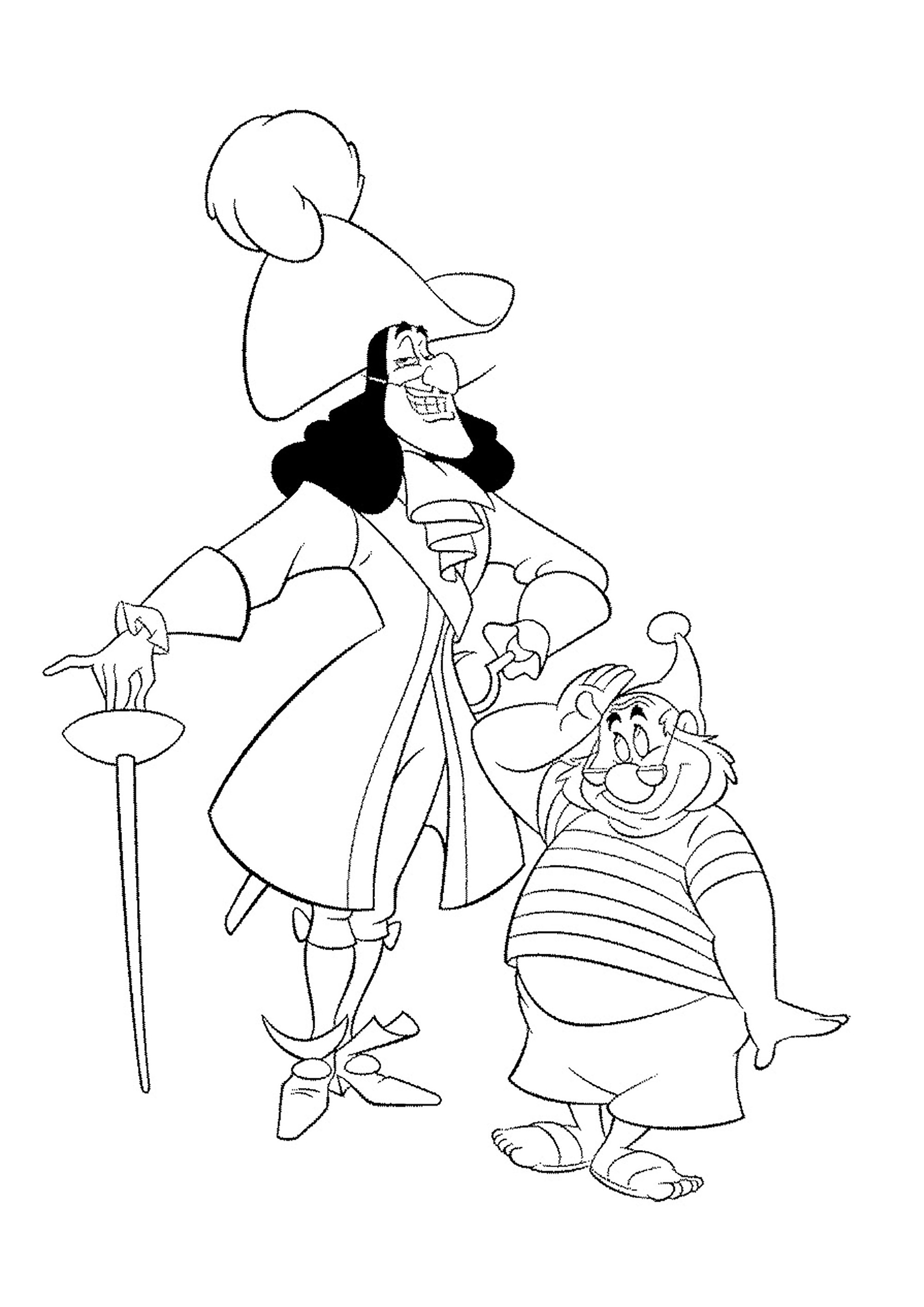 Captain hook and mister smee