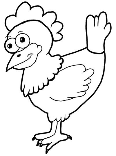 How to draw cartoon chickens hens farm animals step by step drawing tutorial for kids