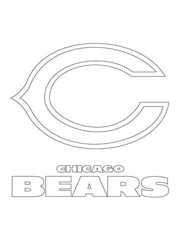 Coloring pages to show your support for the chicago bears