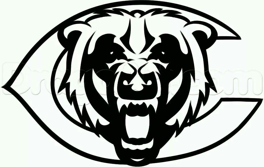 Pin by pinky on things i love chicago bears bear coloring pages chicago bears logo