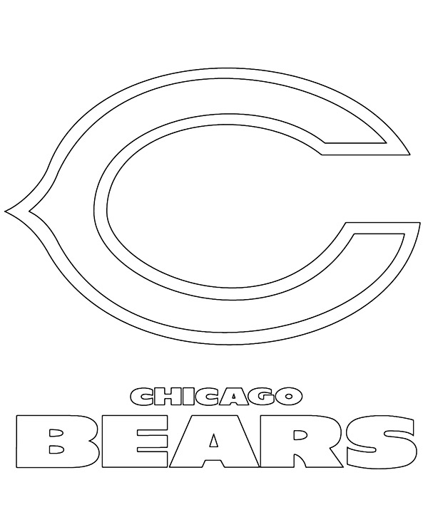 Logo of chicago bears coloring sheet