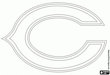 Chicago bears logo american football team from the nfc north division chicago and lake forest illinois colorâ chicago bears chicago bears logo coloring pages