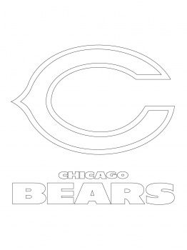 Chicago bears logo coloring page super coloring chicago bears logo football coloring pages chicago bears