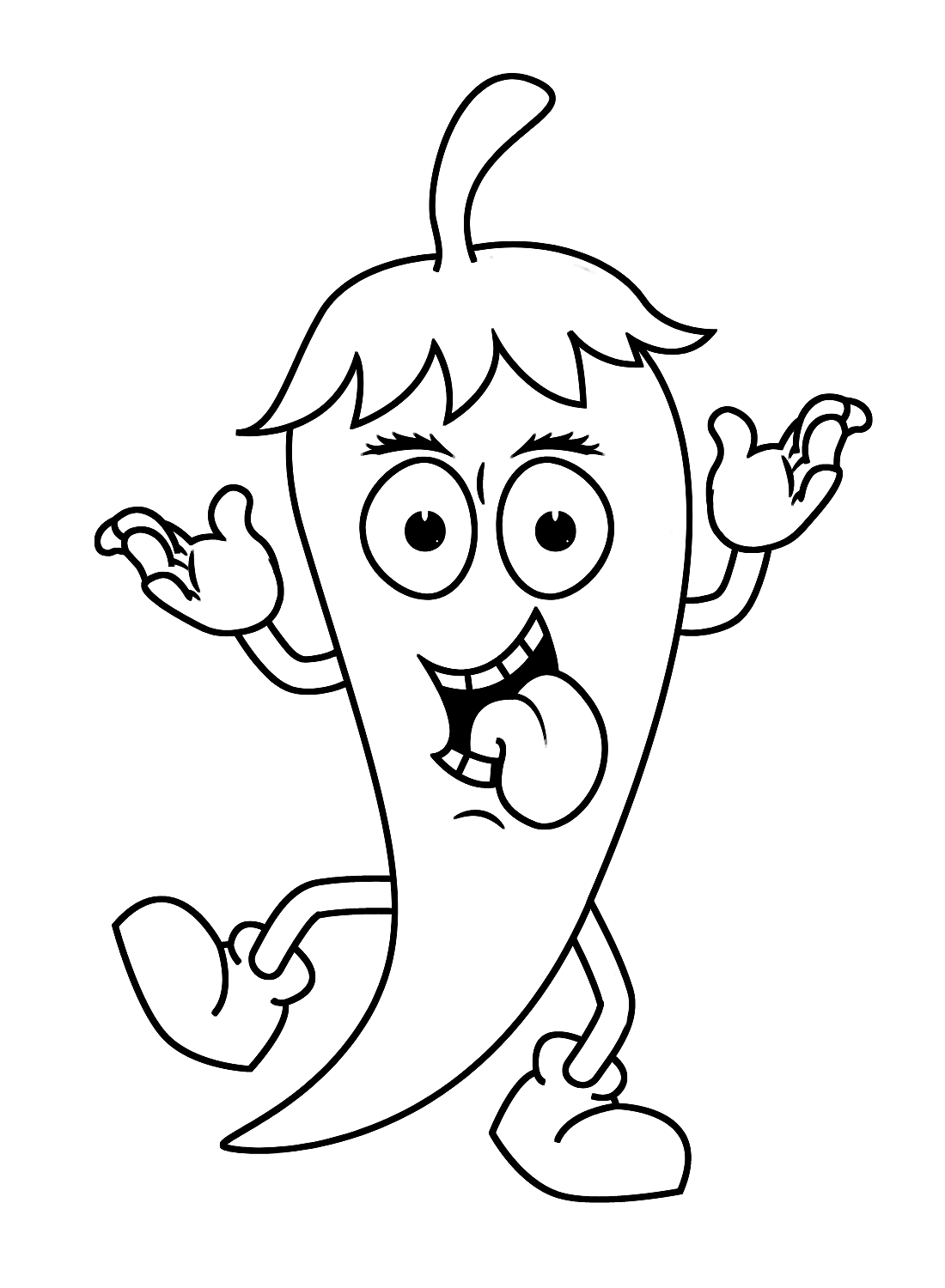 Chili pepper coloring pages printable for free download