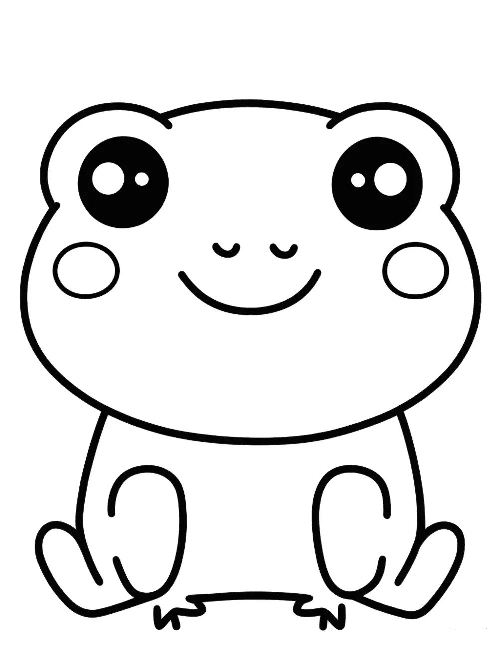 Frog coloring pages free printable sheets