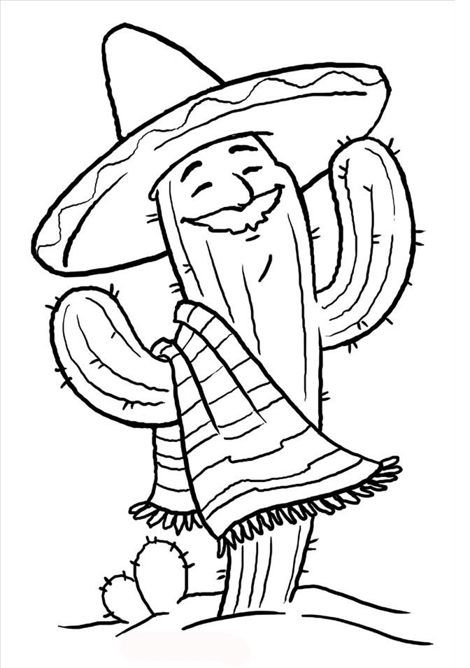 Free printable cinco de mayo coloring pages for kids