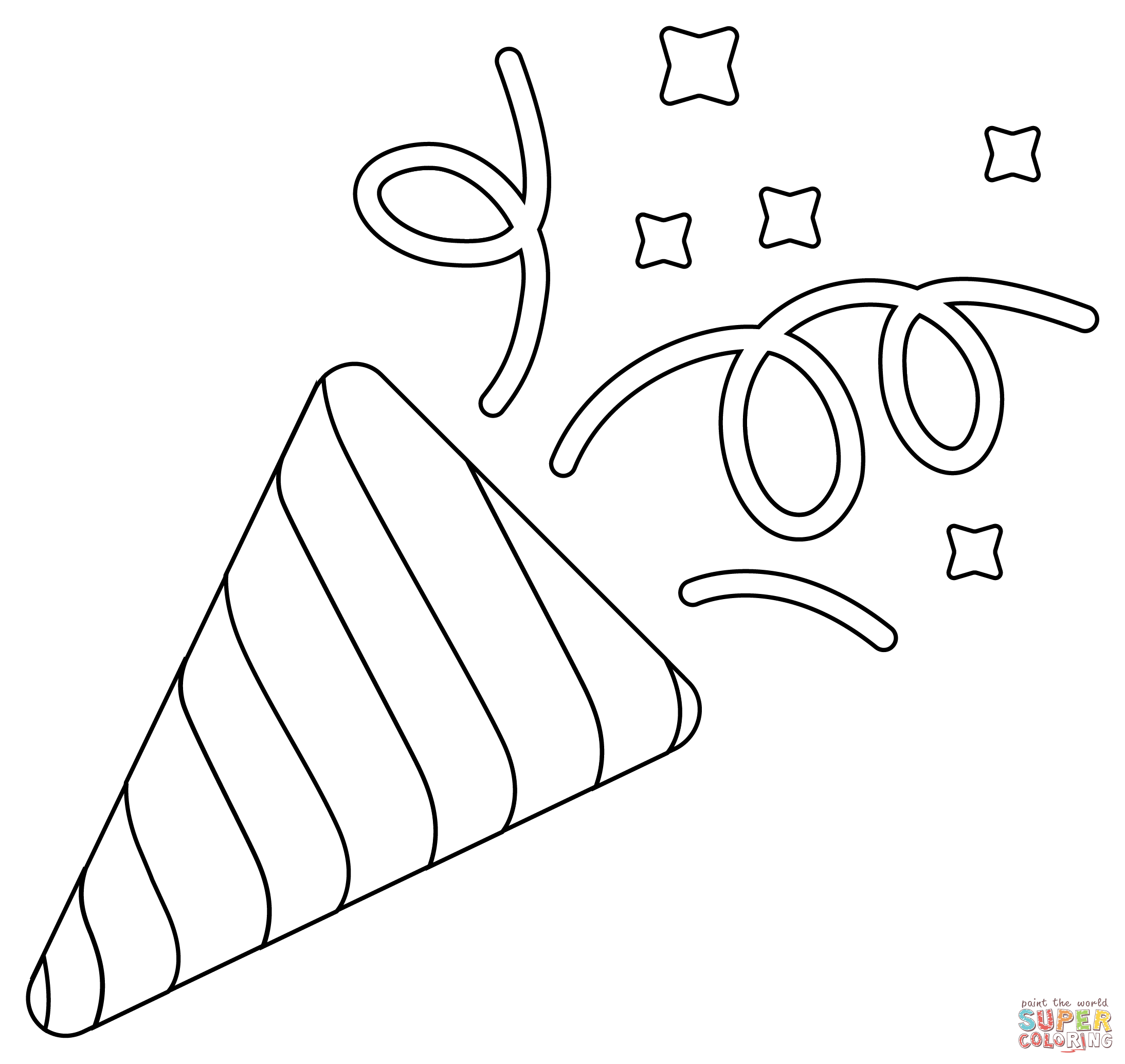 Confetti coloring page free printable coloring pages